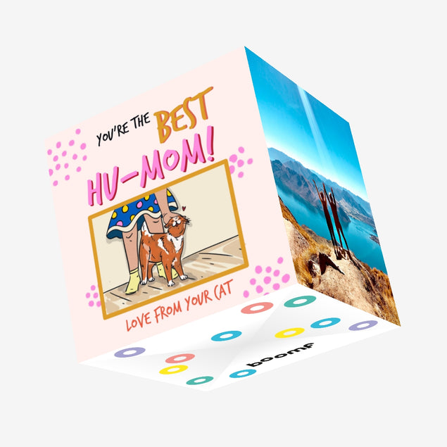 You're The Best Hu-Mom Love From Your Cat Mother's Day Confetti-exploding Greetings Card