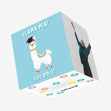 Llama Mia Graduation Confetti-exploding Greetings Card