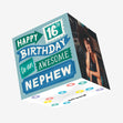 Awesome Nephew 16th Birthday Confetti-exploding Greetings Card
