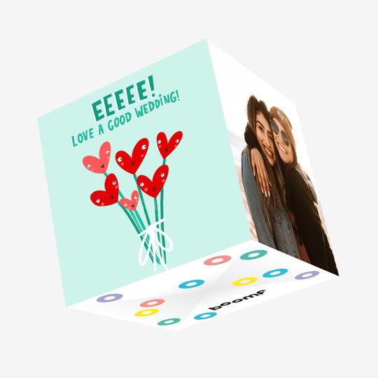 Love A Good Wedding Celebration Confetti-exploding Greetings Card