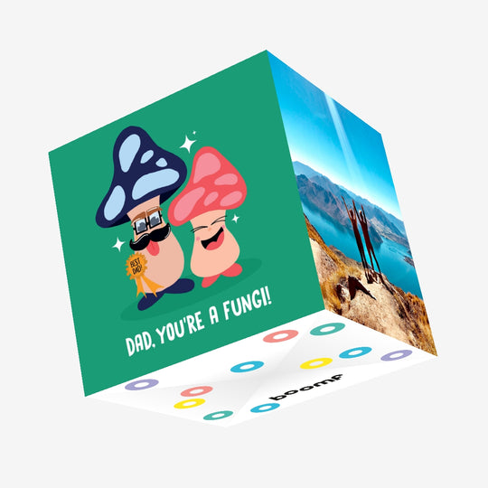 Funny Mushrooms Father's Day Confetti-exploding Greetings Card