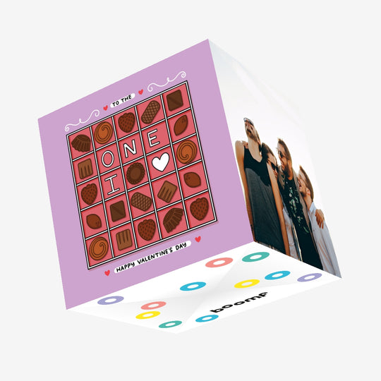 To The One I Love Box Of Chocolates Valentine's Day Confetti-exploding Greetings Card