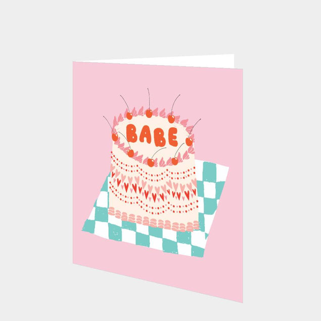 Babe Cake Card