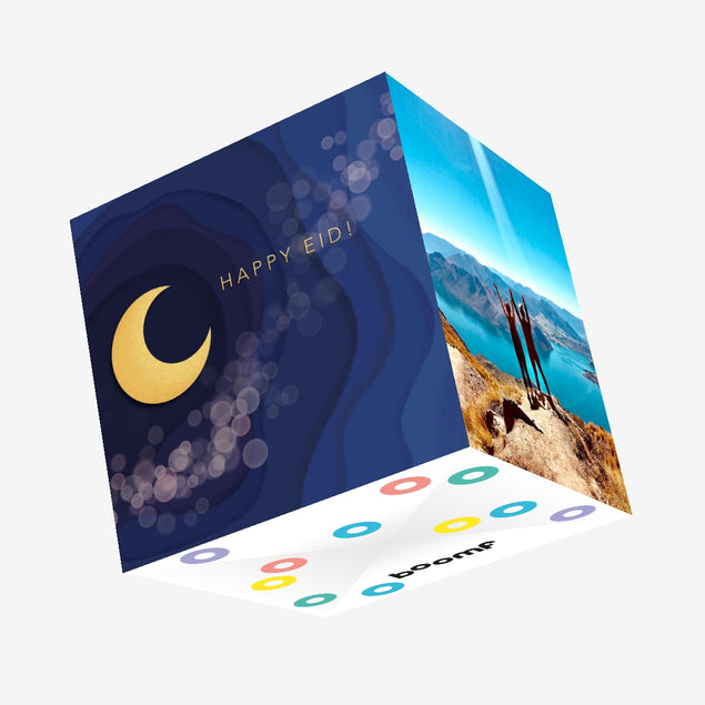 Happy Eid Confetti-exploding Greetings Card