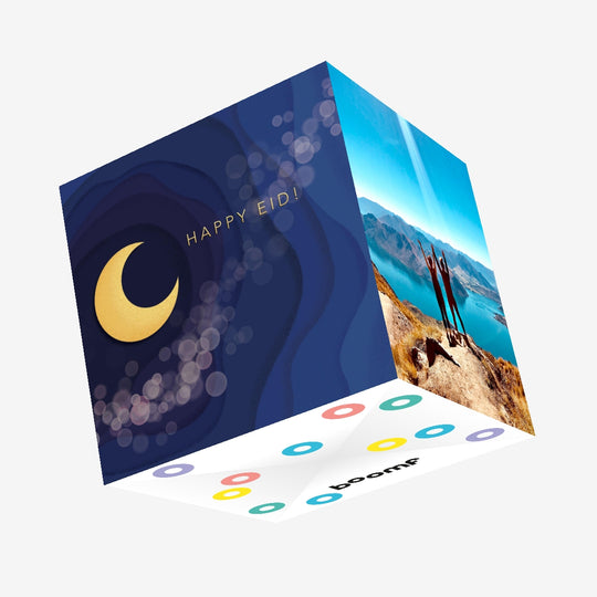 Happy Eid Confetti-exploding Greetings Card