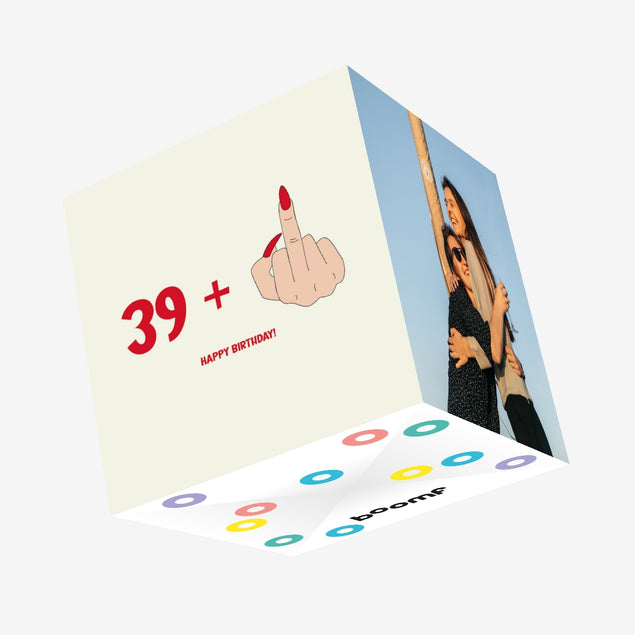 Middle Finger 40th Birthday Confetti-exploding Greetings Card – Boomf
