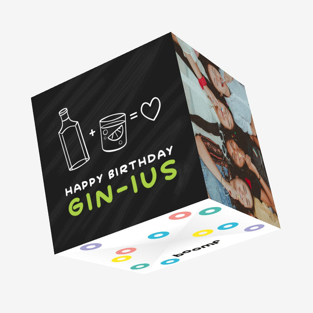 Happy Birthday Gin-Ius Confetti-exploding Greetings Card