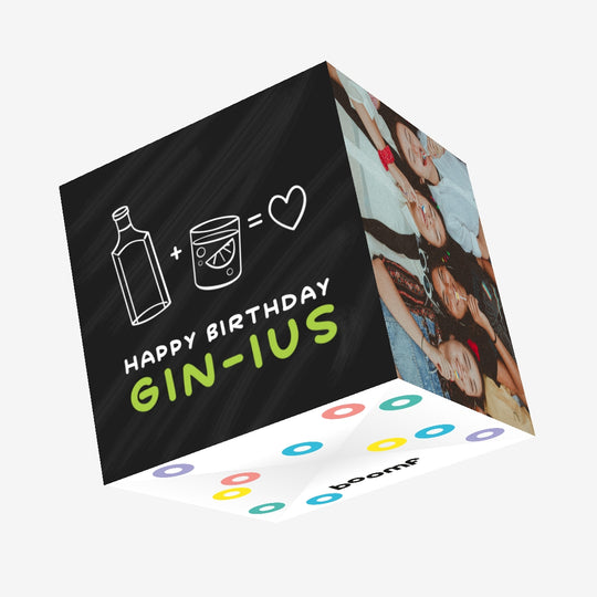 Happy Birthday Gin-Ius Confetti-exploding Greetings Card