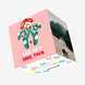 Mistletoe Snog Christmas Confetti-exploding Greetings Card