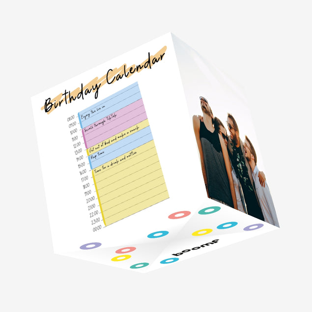Funny Calendar Birthday Confetti-exploding Greetings Card