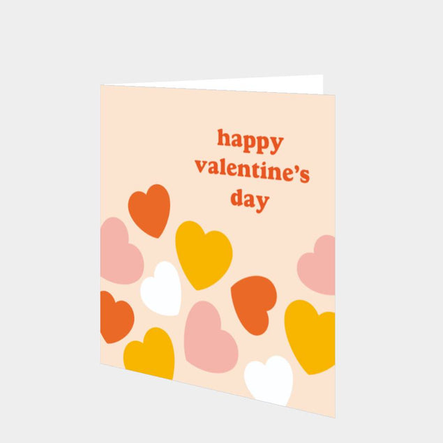 Happy Valentine's Day Hearts Style Card