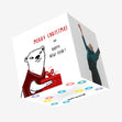 Otter With Gift Merry Christmas Confetti-exploding Greetings Card
