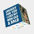 Old And Bald Birthday Card 3D Cube Card