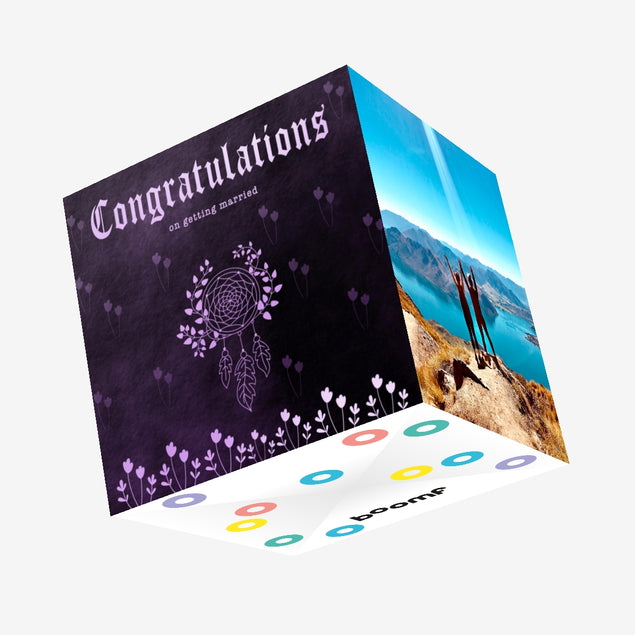 Gothic Congratulations On Getting Married Confetti-exploding Greetings Card