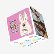 You're Egg-stra Special Laughing Bunny Easter Confetti-exploding Greetings Card