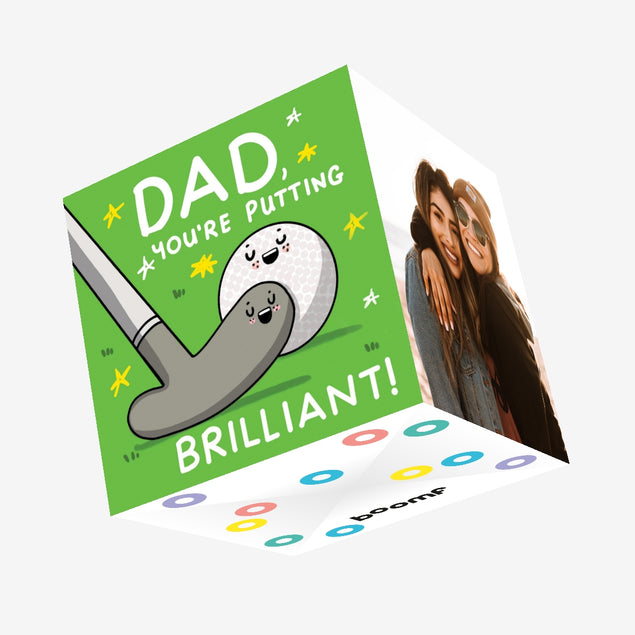 You're 'Putting' Brilliant Dad Confetti-exploding Greetings Card