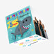 5th Birthday Nephew Cute Shark Confetti-exploding Greetings Card