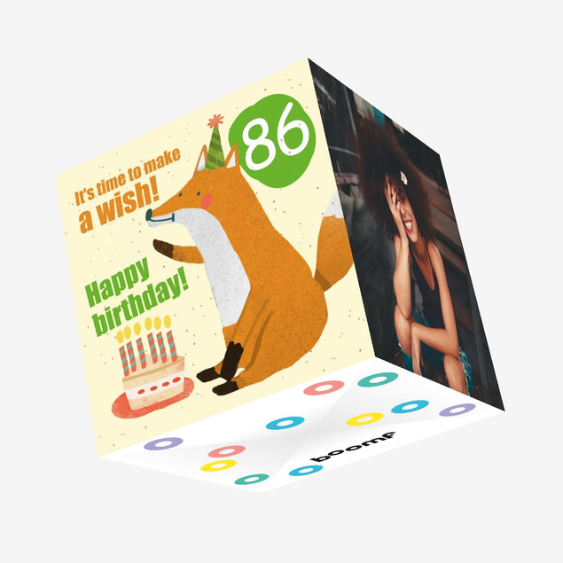 Make a Wish 86th Birthday Confetti-exploding Greetings Card