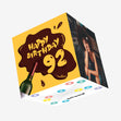 Happy 92nd Birthday Confetti-exploding Greetings Card