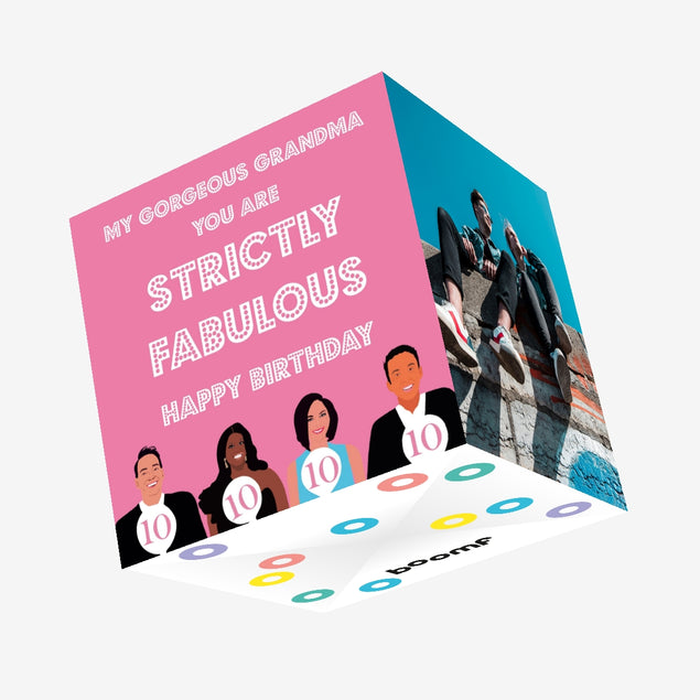 Gorgeous Grandma Strictly Fabulous Confetti-exploding Greetings Card