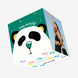 Panda With Green Nose Happy Birthday Confetti-exploding Greetings Card