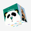 Panda With Green Nose Happy Birthday Confetti-exploding Greetings Card