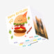 Cute Smiling Burger Happy 30th Birthday Confetti-exploding Greetings Card