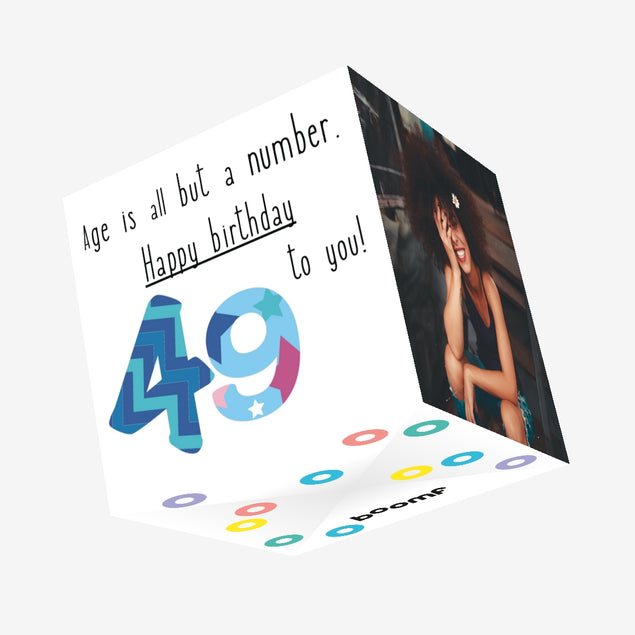 Happy 50th Birthday To You! Confetti-exploding Greetings Card