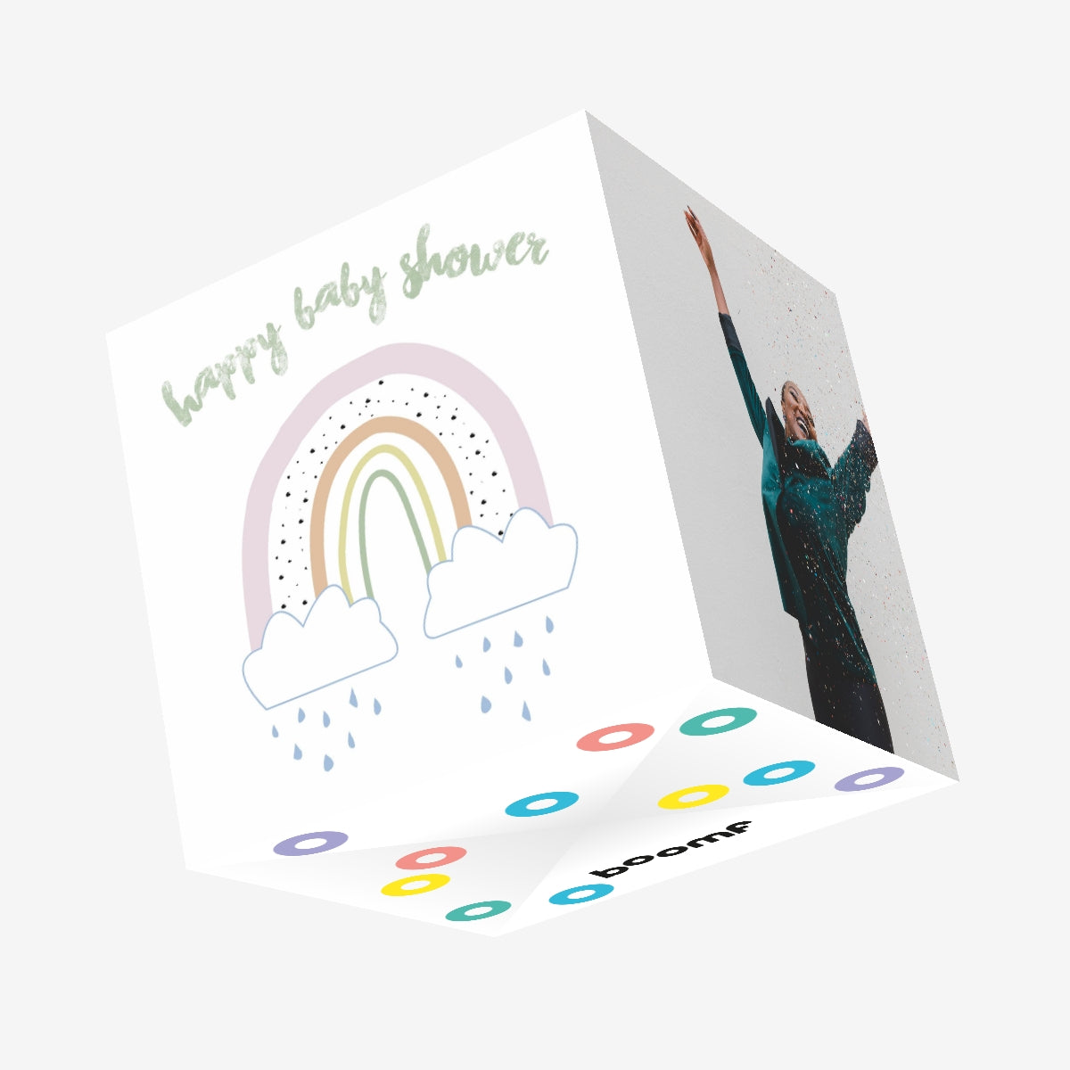 Exploding Baby Shower Happy Baby Shower Confetti-exploding Greetings Card – Boomf
