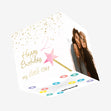 Magic Wand Happy 2nd Birthday Star Confetti-exploding Greetings Card