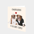 Bulldog Happy Couple Card