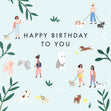 Dogs Happy Birthday Card
