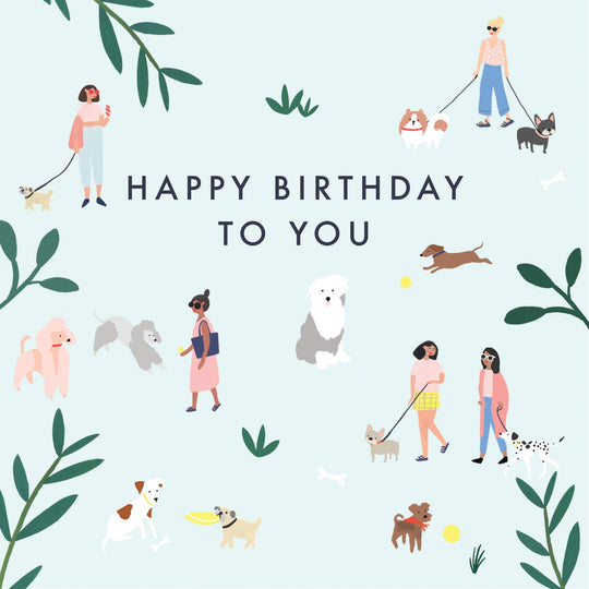 Dogs Happy Birthday Card