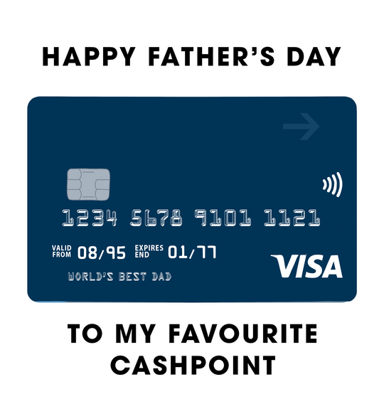 My Favourite Cashpoint Father's Day Card
