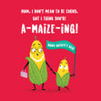 Cute Sweetcorn Mother's Day Card - 1