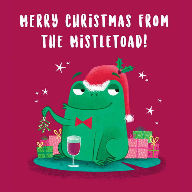Funny Toad Christmas Card - 1
