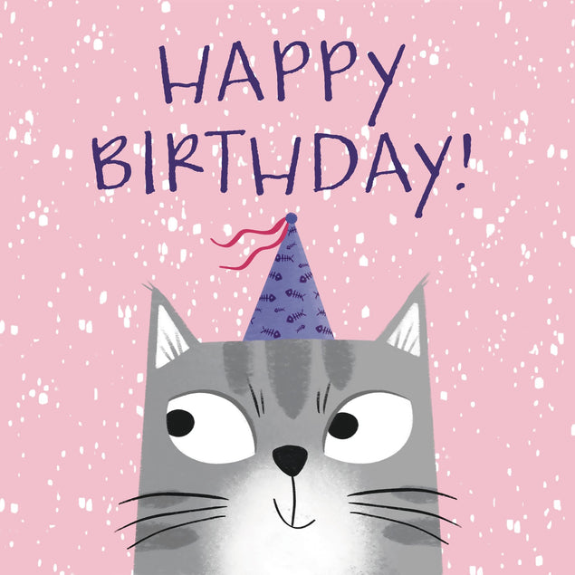 Tabby Cat Birthday Card - 1