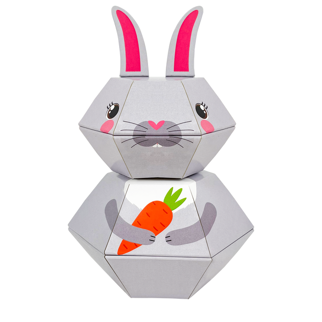 Spring Bunny Personalised 3D Pop-up Confetti Wild Card