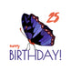 Blue Butterfly 25th Birthday
