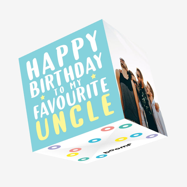Favourite Uncle Confetti-exploding Greetings Card