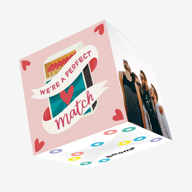 We're A Perfect Match Confetti-exploding Greetings Card