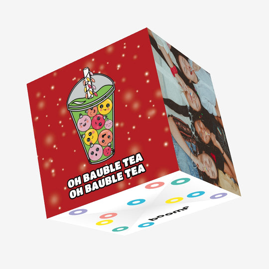 Oh Bauble Tea Bubble Tea Confetti-exploding Greetings Card