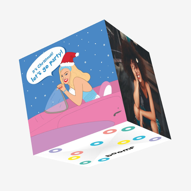 Barbie Christmas Confetti-exploding Greetings Card