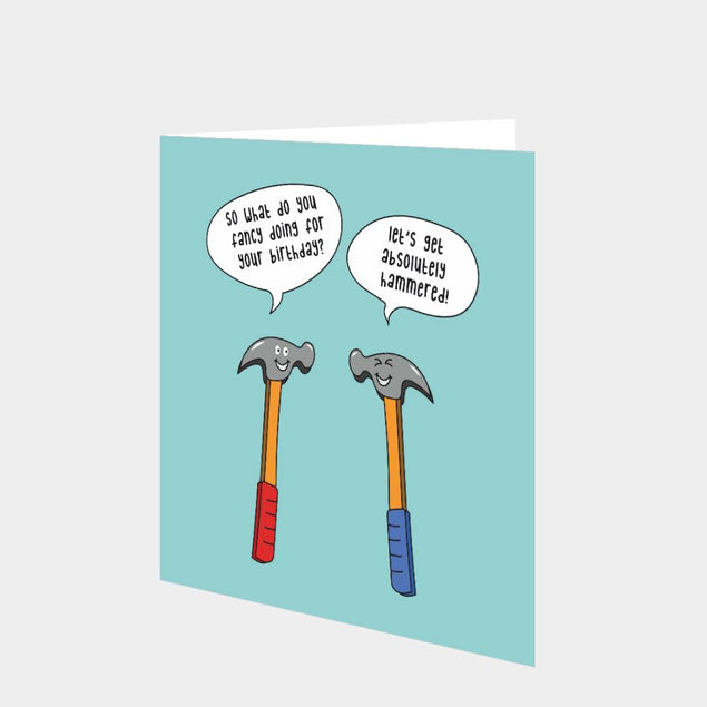 Let's Get Hammered Card