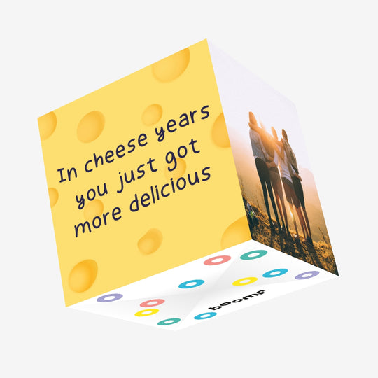 In Cheese Years Confetti-exploding Greetings Card