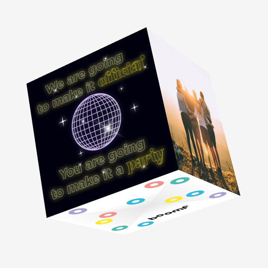 Official Party Confetti-exploding Greetings Card