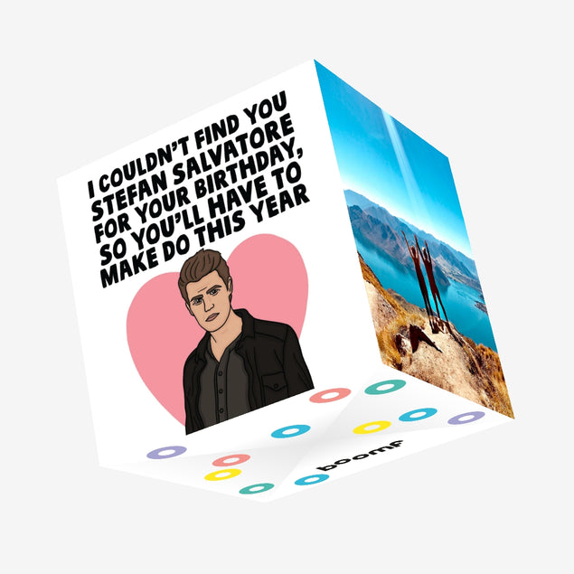 Stefan Salvatore Confetti-exploding Greetings Card