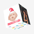 Merry Christmas And Happy New Year Cute Bichon Frise Confetti-exploding Greetings Card