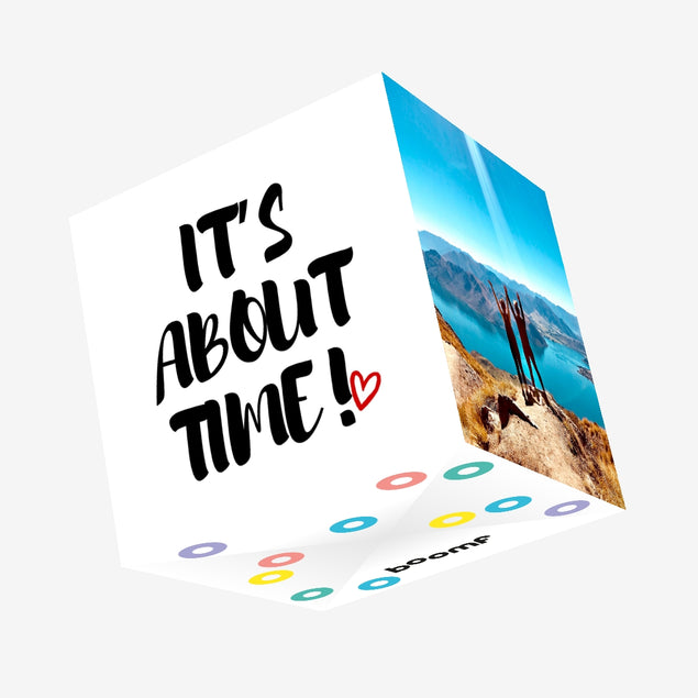 It's About Time Confetti-exploding Greetings Card