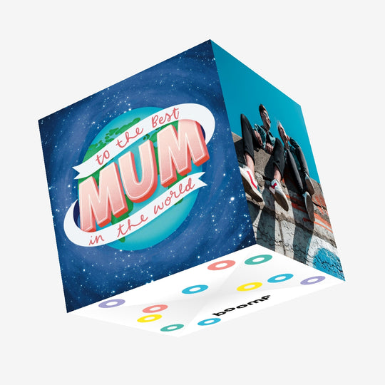 To The Best Mum In The World Confetti-exploding Greetings Card